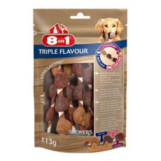 Pochúťka 8in1 Flavours Triple Flav.Špízy 113g/6ks