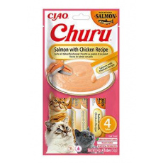 Churu Cat Salmon s kuracím receptom 4x14g Churu Cat Salmon s kuracím receptom 4x14g