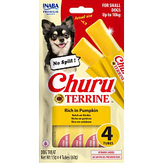 Churu Dog Terrine tekvica plemená S 4x15g