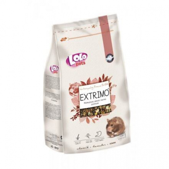 EXTRIMO kompletné krmivo pre škrečky v sáčku so zipsom 750 g EXTRIMO kompletné krmivo pre škrečky v sáčku so zipsom 750 g