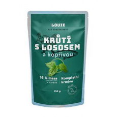 Louie Dog kapsa Morčacie s lososom a žihľavou 150g