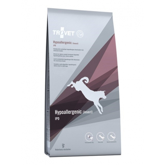 TROVET Hypoallergenic IPD with insect - suché krmivo pro psy - 3 kg