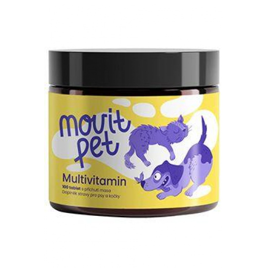MOVit PET Multivitamín, s príchuťou mäsa 100tbl