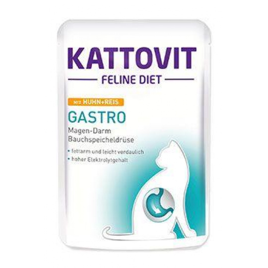 Kattovit Cat Gastro kuracie a ryža kapsička 85g Kattovit Cat Gastro kuracie a ryža kapsička 85g