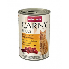 Animonda CARNY® cat Adult hovädzie, kura a kačacie srdcia bal. 6 x 400 g konzerva Animonda CARNY® cat Adult hovädzie, kura a kačacie srdcia bal. 6 x 400 g konzerva