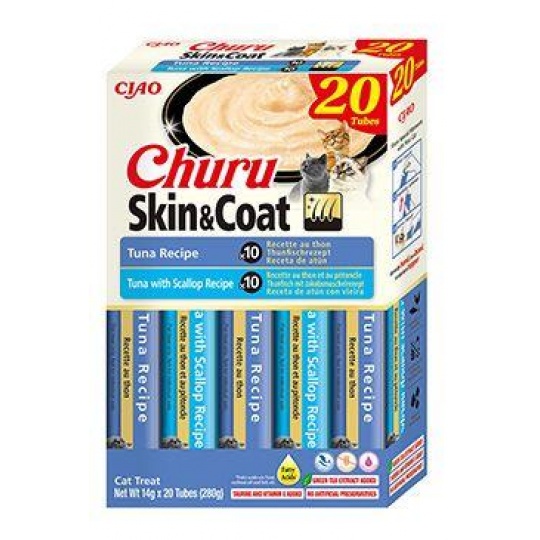 Churu Cat BOX Skin&Coat Tuna Variety 20x14g Churu Cat BOX Skin&Coat Tuna Variety 20x14g