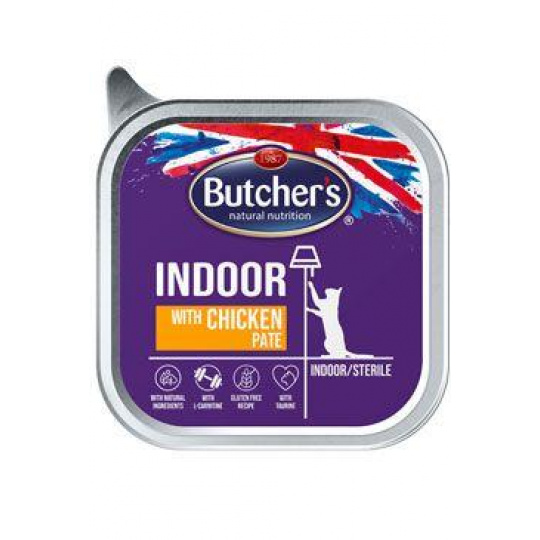 Butcher's Cat Indoor s kuracím vanička 100g