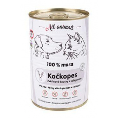 All Animals mačkopes konz. Zverinové kúsky s kapustou.400g All Animals mačkopes konz. Zverinové kúsky s kapustou.400g