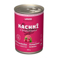 Louie Dog konz. Kačacie s brusnicami a prebiotikami 400g