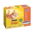 Nestlé Friskies cat Multipack kura&kačica&losos&morka kapsička 12x85 g