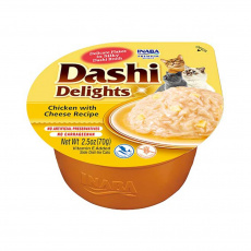 INABA Dashi Delights Chicken with cheese in broth - pamlsek pro kočky - 70g