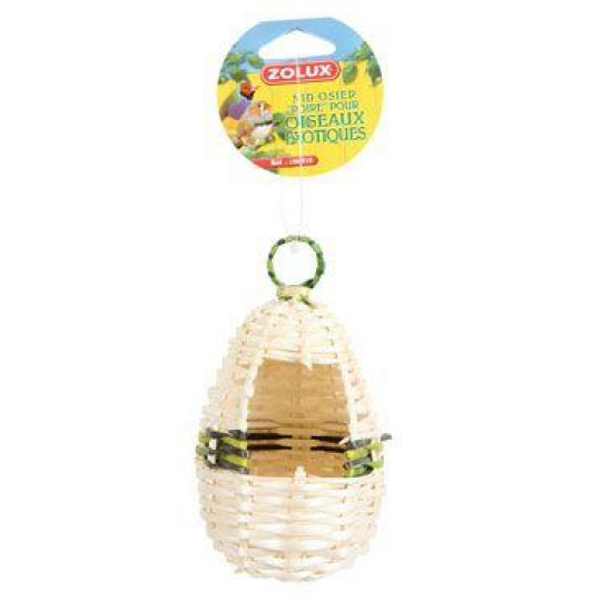 Hniezdo pre vtáky do klietky prútené 14,5cm Zolux Hniezdo pre vtáky do klietky prútené 14,5cm Zolux