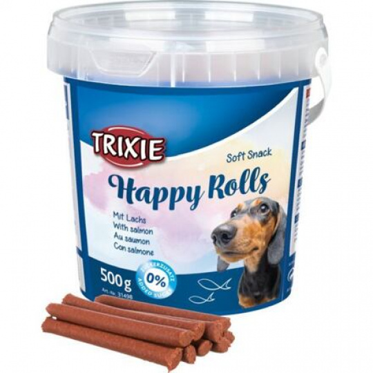 Soft Snack Happy Rolls - tyčinky s lososom, vedro 500 g Soft Snack Happy Rolls - tyčinky s lososom, vedro 500 g