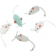 Mini - Mouse, bal. 160 ks biela, sivá myš 5 cm