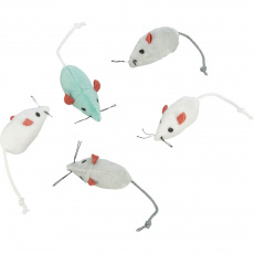 Mini - Mouse, bal. 160 ks biela, sivá myš 5 cm