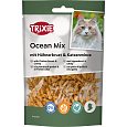 Ocean Mix, minirybičky s kuracími prsíčkami a catnipom, obsah mäsa 27 %, 50 g