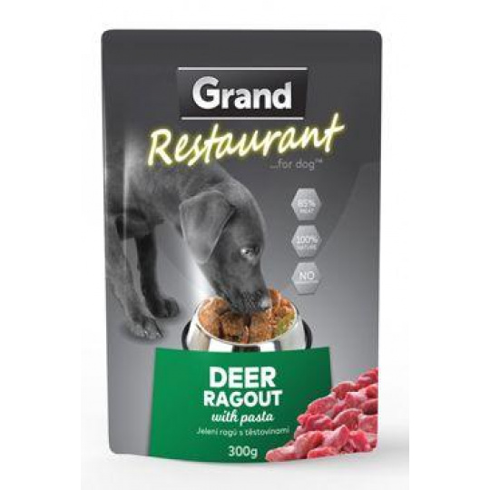GRAND kaps. deluxe pes Reštaur. jelenie ragú 300g GRAND kaps. deluxe pes Reštaur. jelenie ragú 300g