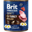 Brit Premium by Nature dog Turkey with Liver 6 x 800 g konzerva