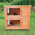 NATURA králikáreň pre malé zvieratá, 2 poschodia 116 x 111 x 65 cm, svetlohnedá