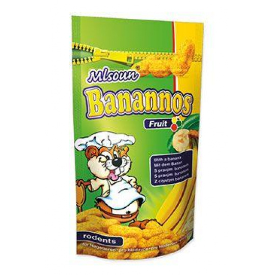 Pochúťka hlodavec Mlsoun banánové dropsy 75g