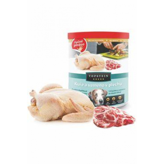 Topstein Kurča a vemeno v plechu 800g Topstein Kurča a vemeno v plechu 800g