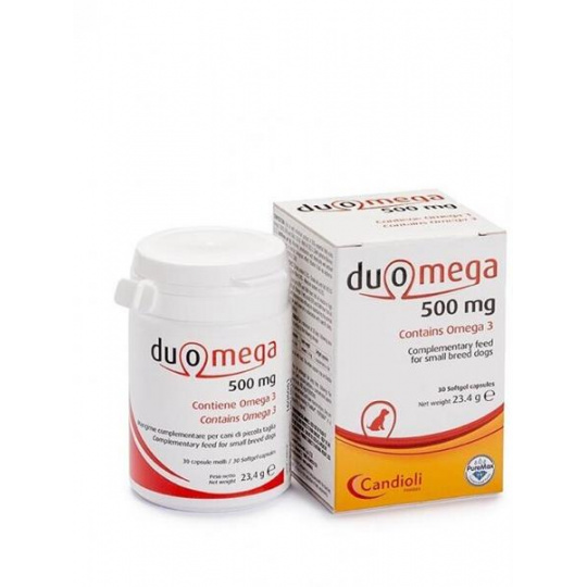 Duomega Dogs 500 mg pre malé psy 30 cps. Duomega Dogs 500 mg pre malé psy 30 cps.