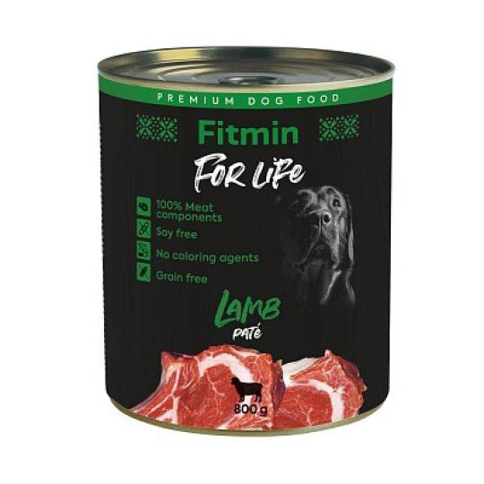 FITMIN for Life Lamb Pate - Mokré krmivo pro psy - 800 g