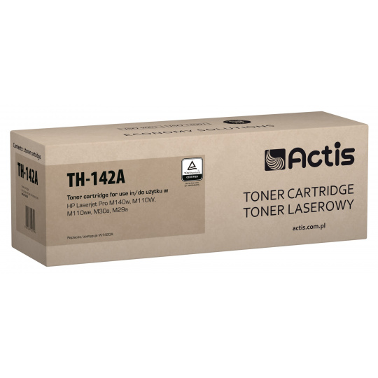 Actis Toner TH-142A pro tiskárny HP, Náhradní toner HP 142A W1420A; Standardní; 950 stran; černý