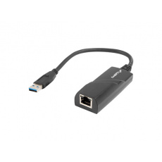 Lanberg NC-1000-01 cable gender changer USB-A RJ-45 Černá