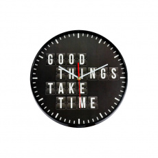 TECHNOLINE nástěnné hodiny WT775485 Good Things Take Time 35 cm