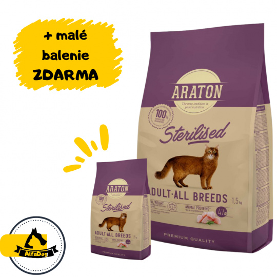 ARATON cat adult sterilised NEW 15 kg