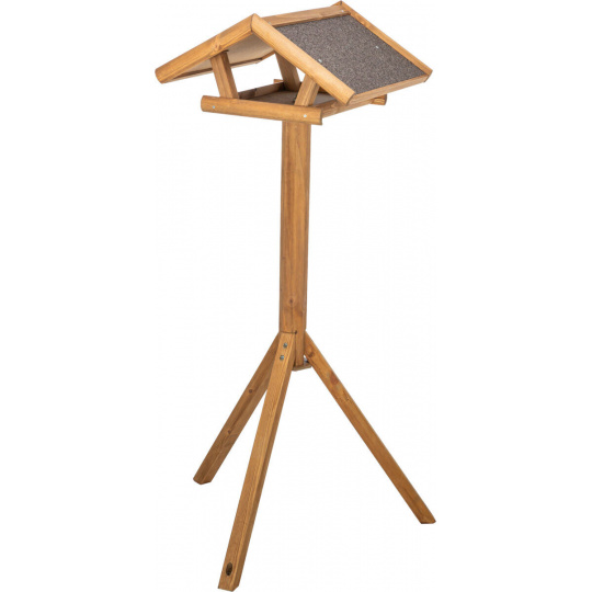 Krmítko pre vonkajšie vtáctvo, 46 × 22 × 44 cm/1.15 m, lakovaná borovica