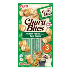 Churu Cat Bites Chicken wraps Tuna Recipe 3x10g