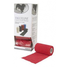 Elastická bandáž. VALUELINE 10cmx4,5m červené 1ks Elastická bandáž. VALUELINE 10cmx4,5m červené 1ks