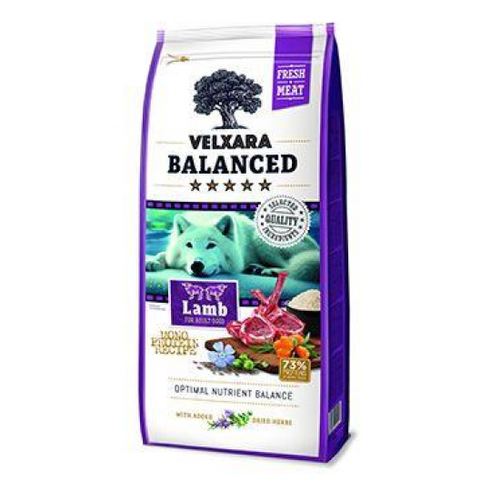 Velxara Balanced FM Dog Adult Monoprot.Lamb&Rice 12kg Velxara Balanced FM Dog Adult Monoprot.Lamb&Rice 12kg