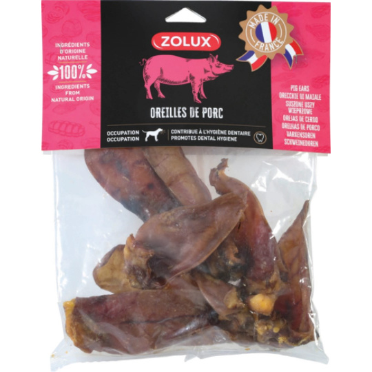 ZOLUX Pork ear - žvýkačka pro psa - 400g