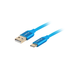 Lanberg CA-USBO-22CU-0010-BL USB kabel 1 m USB 2.0 USB C USB A Modrá