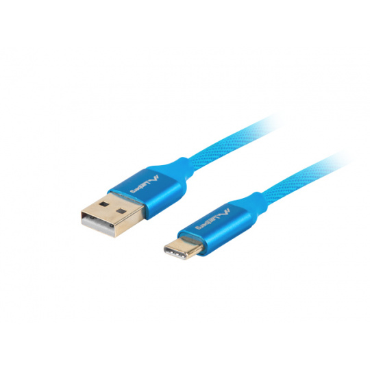 Lanberg CA-USBO-22CU-0010-BL USB kabel 1 m USB 2.0 USB C USB A Modrá