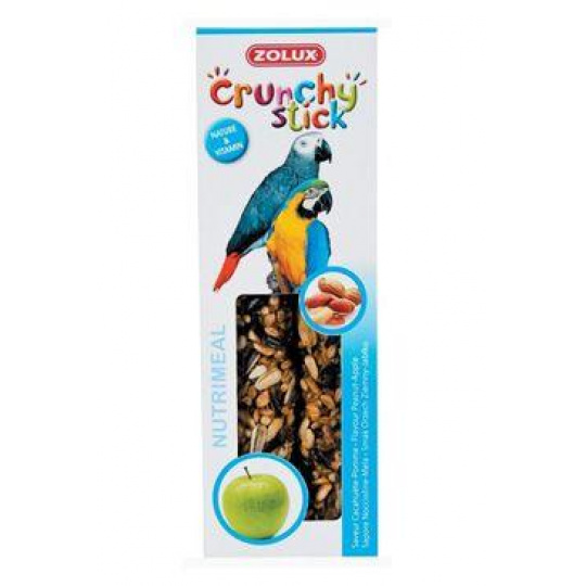 Crunchy Stick Parrot Arašidy/Jablko 2ks Zolux Crunchy Stick Parrot Arašidy/Jablko 2ks Zolux