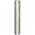 Stĺpik so sisalovým kobercom, sivá