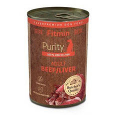 Fitmin dog Purity tin konz. Adult Beef&Liver 400g Fitmin dog Purity tin konz. Adult Beef&Liver 400g