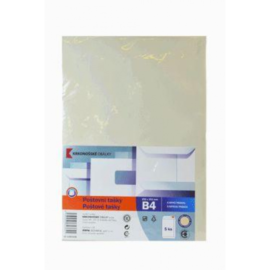 Obálka B4 biela samolepiaca (A4) 5ks 250x353mm Obálka B4 biela samolepiaca (A4) 5ks 250x353mm