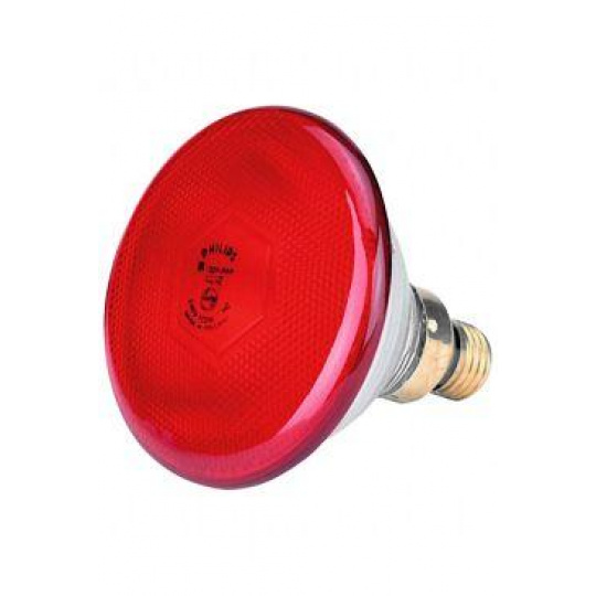 Žárovka infračervená 100W červená úsporná 30% Philips Žárovka infračervená 100W červená úsporná 30% Philips