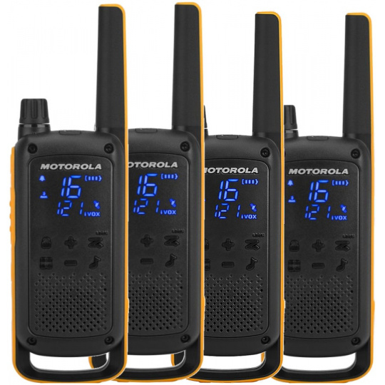 Motorola Talkabout T82 Extreme Quad Pack obousměrná vysílačka 16 kanálů černá,oranžová