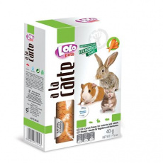 LOLO a la carte mrkvové vločky pre hlodavce 40 g LOLO a la carte mrkvové vločky pre hlodavce 40 g