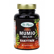 Dr.Popov MUMIO Shilajit s rakytníkom 60cps.