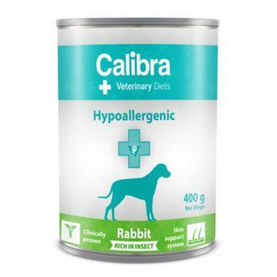 Calibra VD Dog konz. Hypoalergén. Rabbit&Insect 400g Calibra VD Dog konz. Hypoalergén. Rabbit&Insect 400g