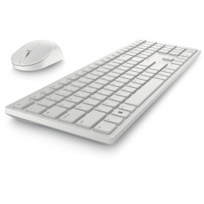 Set bezdrátové myši a klávesnice Dell KM5221W, bílý