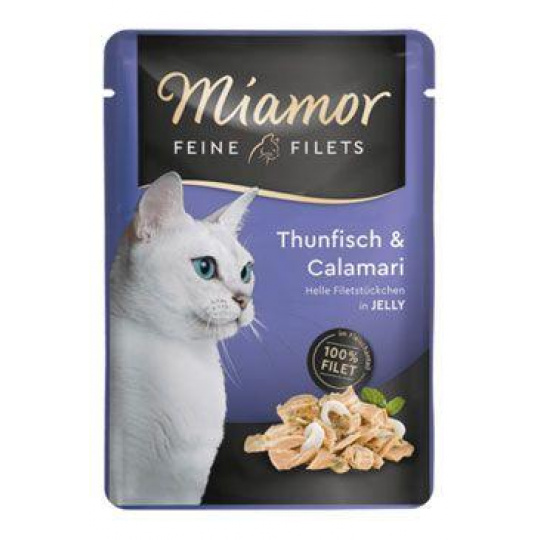 Miamor Cat Filet kapsička tuniak+kalamáre v želé 100g