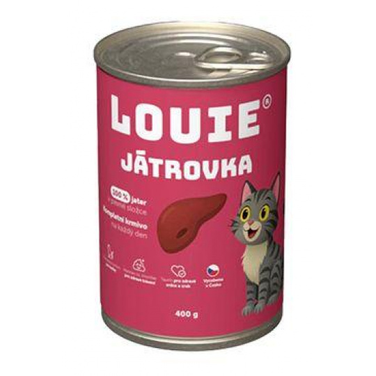 Louie Cat konz. Játrovka s prebiotikami 400g